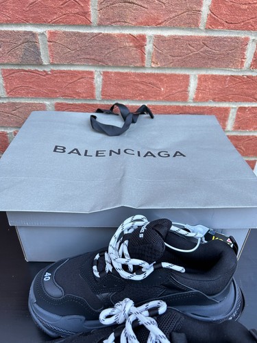 Balenciaga black leather and - black,