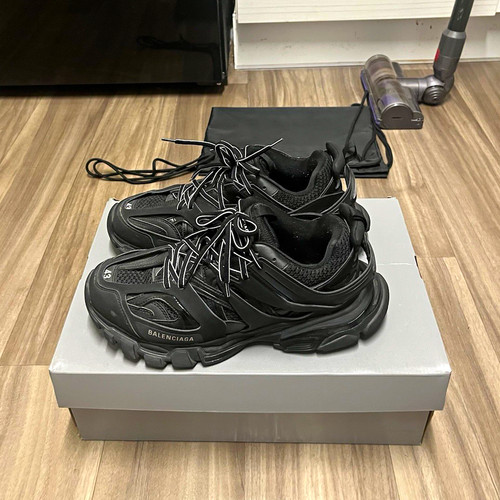 Balenciaga track runners - track, black