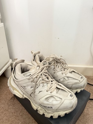 White balenciaga tracks - white,