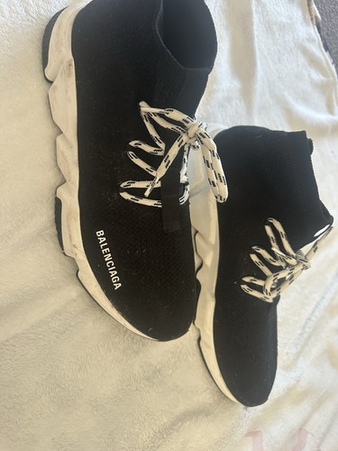 Balenciaga black speed lace - speed,