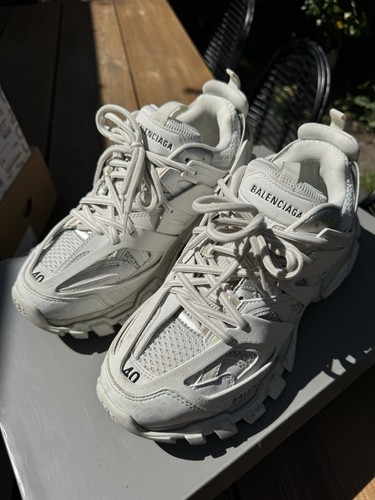 White balenciaga track runners - white,